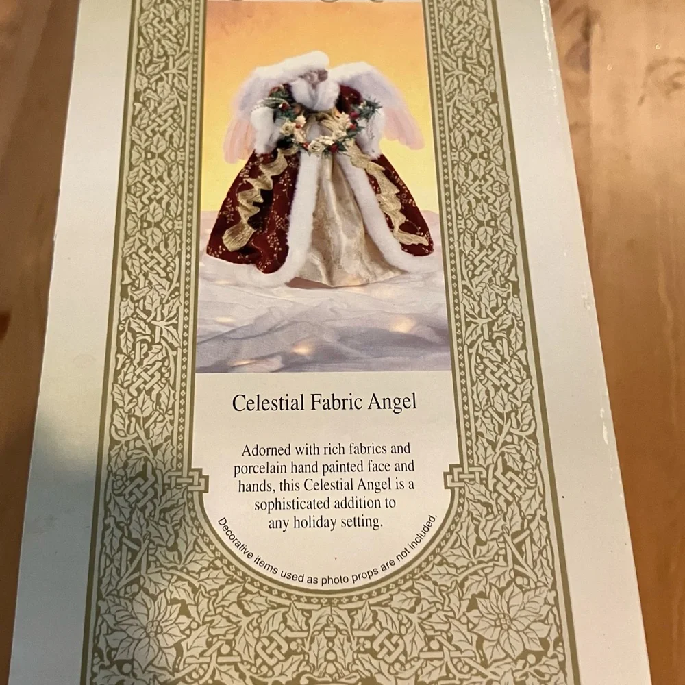 EUC Grandeur Noel Celestial Angel with box.  Used only a few times. 16”